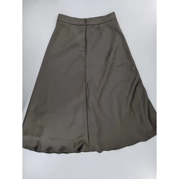 SheIn Dazy Skirt Sz M High Waist Midi Modest Satin Minimalist Capsule Wardrobe - Image 6
