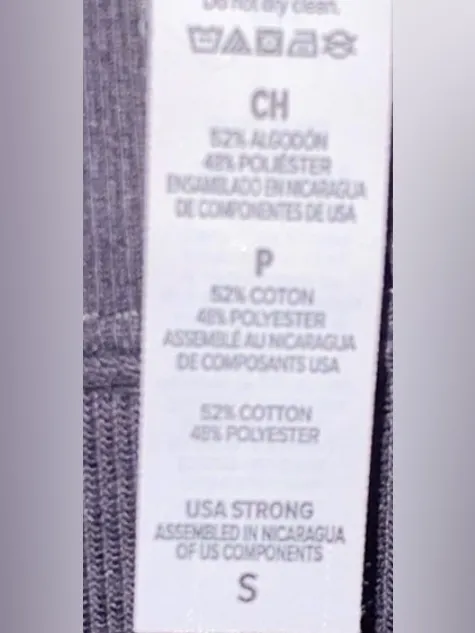 Dark Gray Cozy Up Cropped Relaxed Sweatshirt Size Small - Image 3
