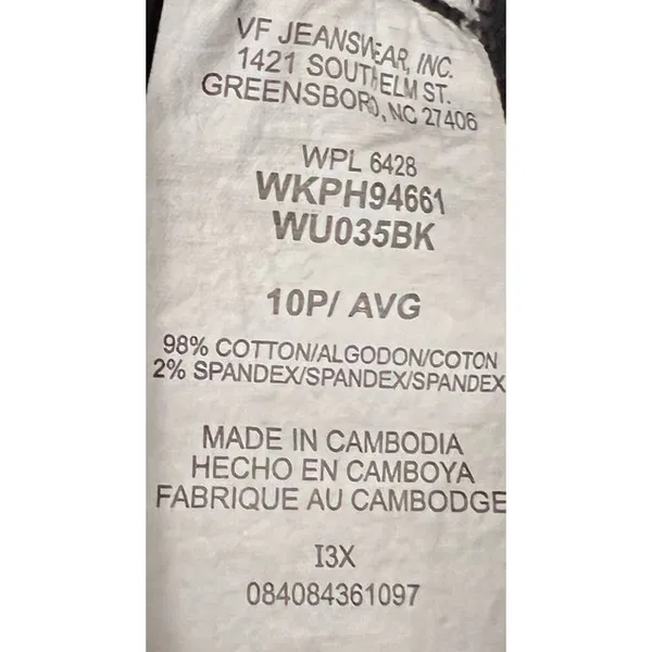 Aura From the Women at Wrangler Short Rise Black Jean‎ Capris Size 10P Avg - Image 5