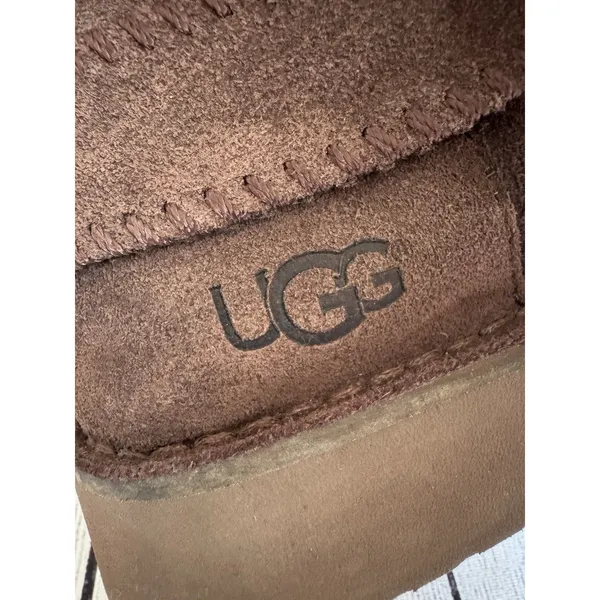 UGG Cory II Grey Suede Sheepskin Lined Ankle Boots Womens Slim Silhouette Sz 8.5 - Image 9