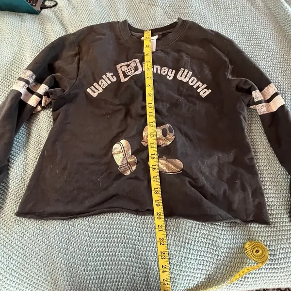 Disney Parks Black Long Sleeve Shirt Vintage 50th Anniversary Size Medium EUC - Image 4