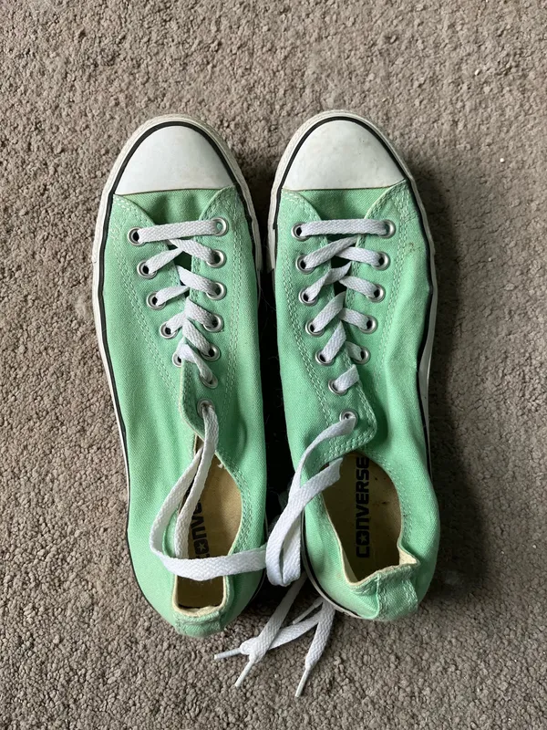 Green Converse Sneakers - Image 2