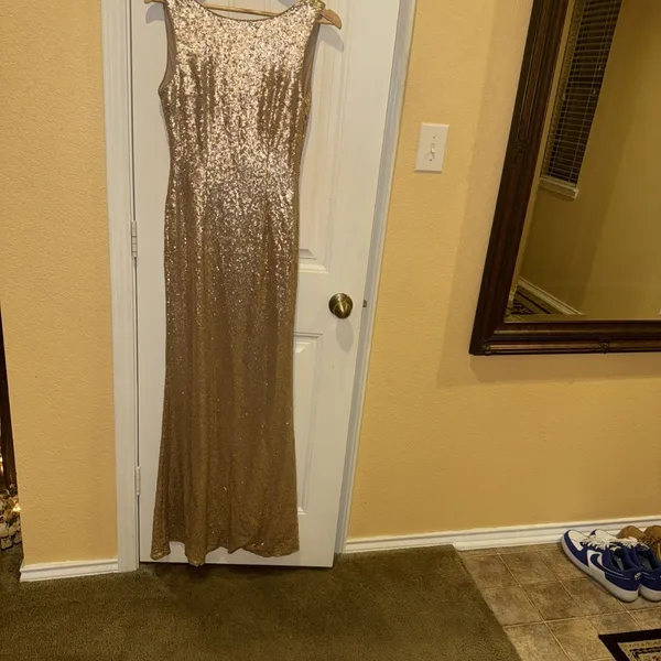 Lulus Evening Sequin Dress Size M - Image 3