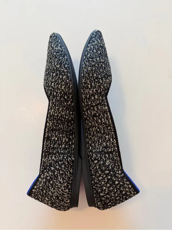 Rothy's tweed weave pattern with delicate gold thread, arch support insert, 7.5 - Image 14