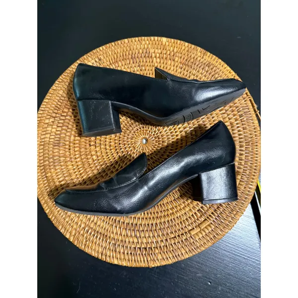LifeStride Women Black Block Heel Loafers Soft System Active Arch Shoes - Image 7