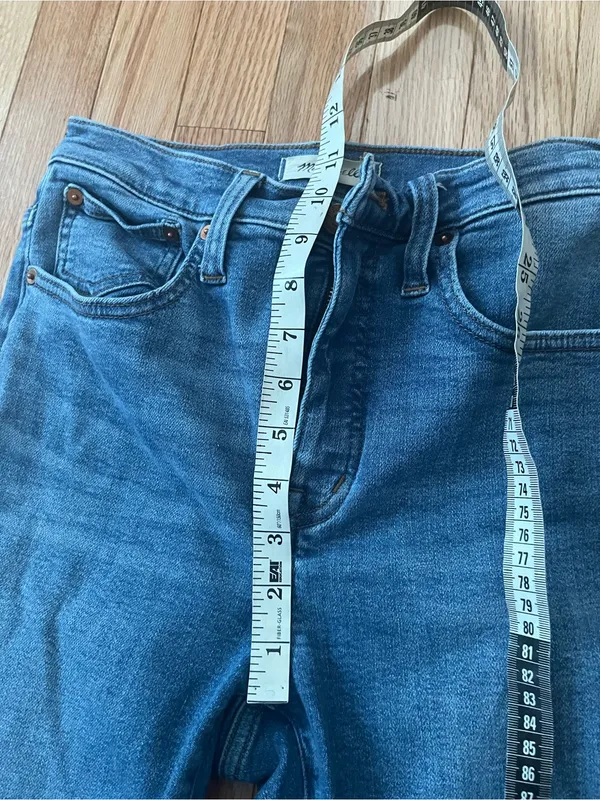 Madewell Cali Demi Boot Jeans 26 Medium Wash High Rise - Image 4