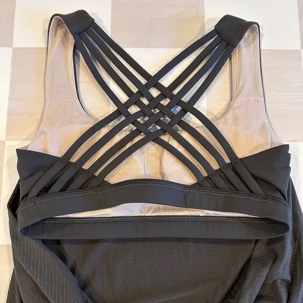 lululemon free to be wild built in bra tank top dark wren green 4 - Image 6