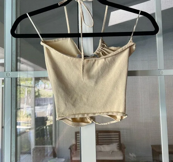 ZARA cutout halter crop Tube top - Image 2
