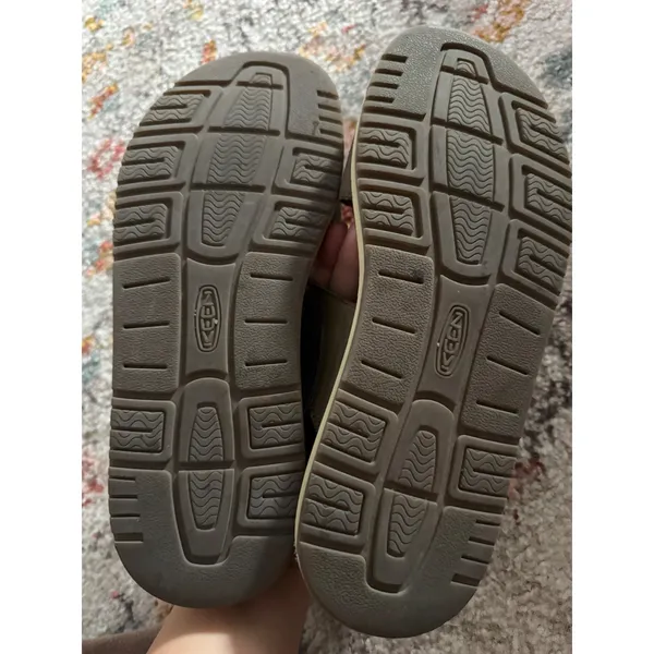 KEEN Lana Slide Leather Sandals Brown‎ Olive Womens 9 Adjustable Straps 1022591 - Image 6
