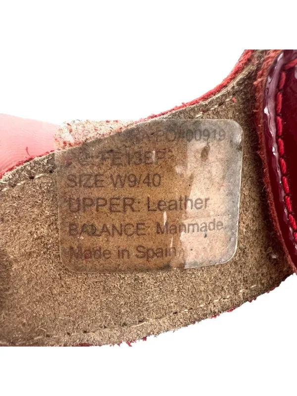 Dr. Andrew Weil Sonora Sandals Red Patent Leather Comfort Size 40 EU 9 US - Image 11