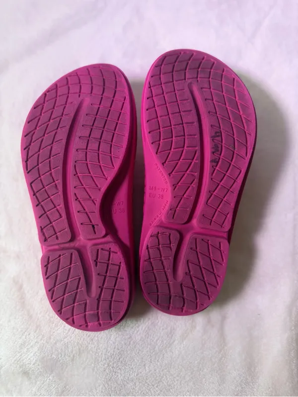 Women’s Hot Pink Comfort Flip Slide Sandals - Image 10