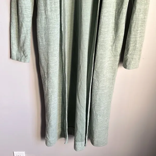 FREE PEOPLE Beach Bicoastal Seaglass Green Comfy Cardigan Duster - Image 6
