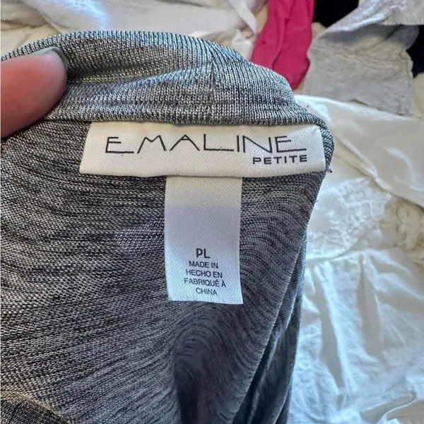 Nordstrom Grey cowl neck top size large - Image 6