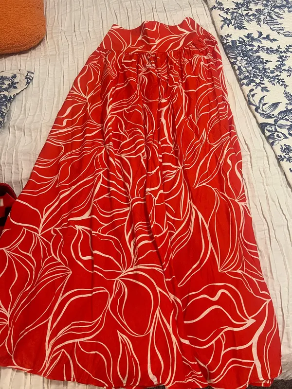 Red Midi Skirt - Image 2