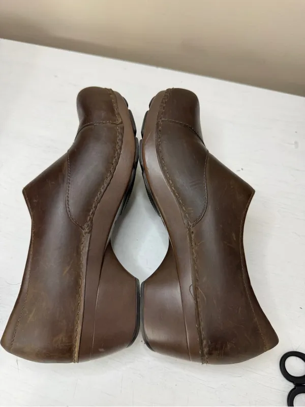 Dansko Stacie Clogs Leather Slip On Professional Academia Sz 38 or US 7.5-8 - Image 6