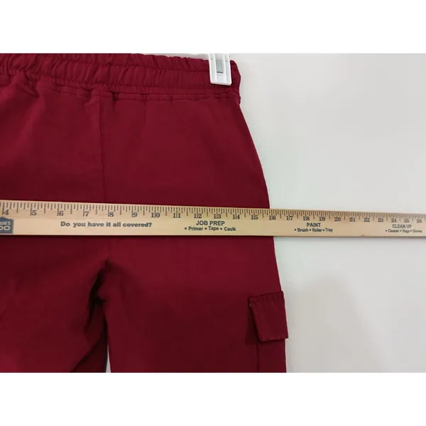 Faden Women’s Cargo Jogger Pants Burgundy Size Medium - Image 10