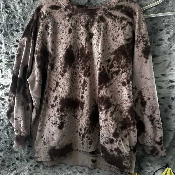 Lululemon Perfectly Oversized Crew ptp 31’. Marble Dye - Image 3