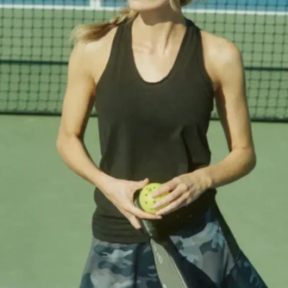 Flint Park Volley Tank Top Black Size XL NWT tennis‎ tenniscore pickleball - Image 2