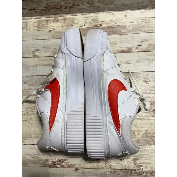 Nike Court Legacy Lift Sneakers Women's Size 10 Orange White Platform - Image 8