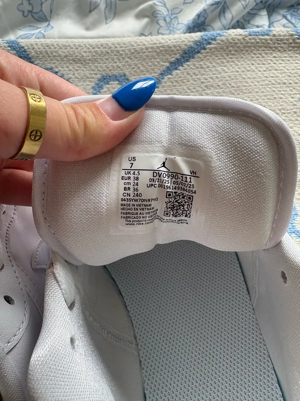 Nike Women’s White Jordan Low Sneaker NWT - Image 11