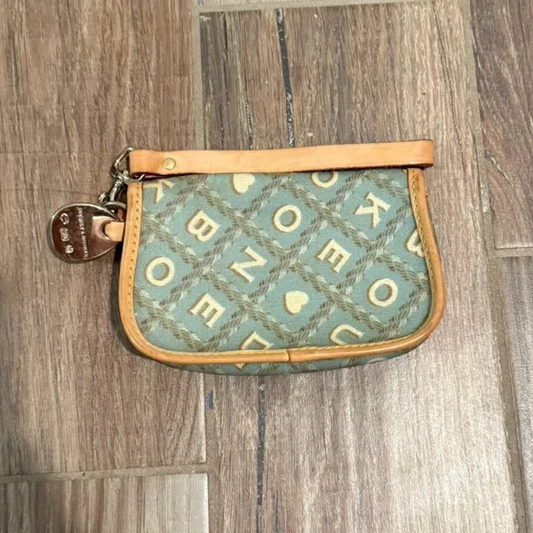 Dooney & Bourke Signature Logo Pouch Leather Wristlet - Image 2