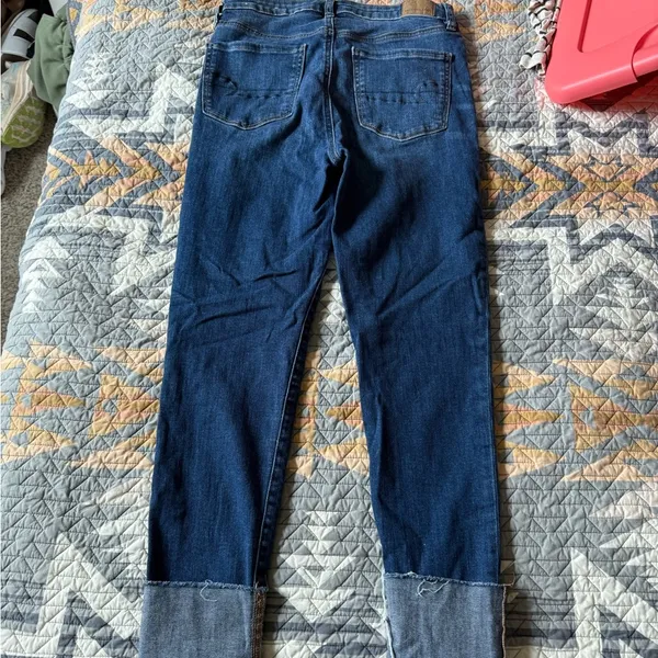 American Eagle Outfitters CUFF Cropped Jeans - Image 3