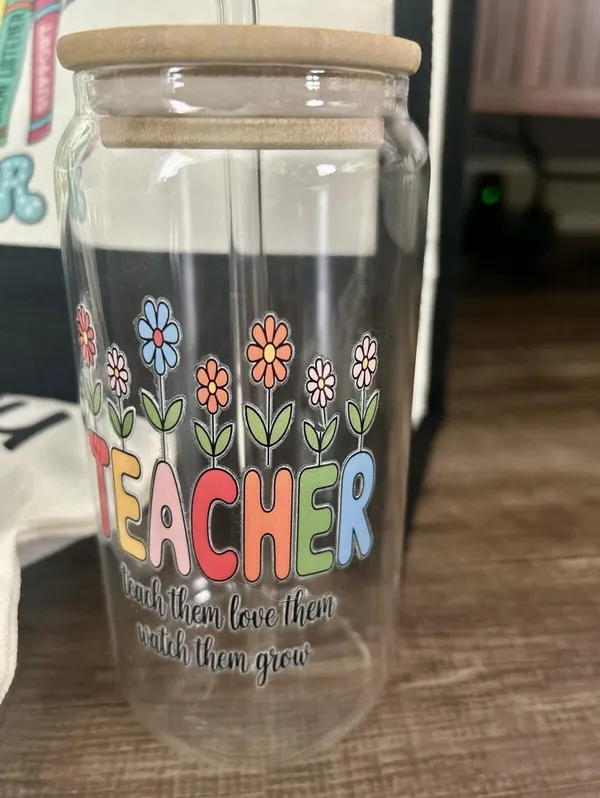 Teacher Appreciation Gifts Bundle W/Canvas Tote, Accessories, Earrings, Candle - Image 5
