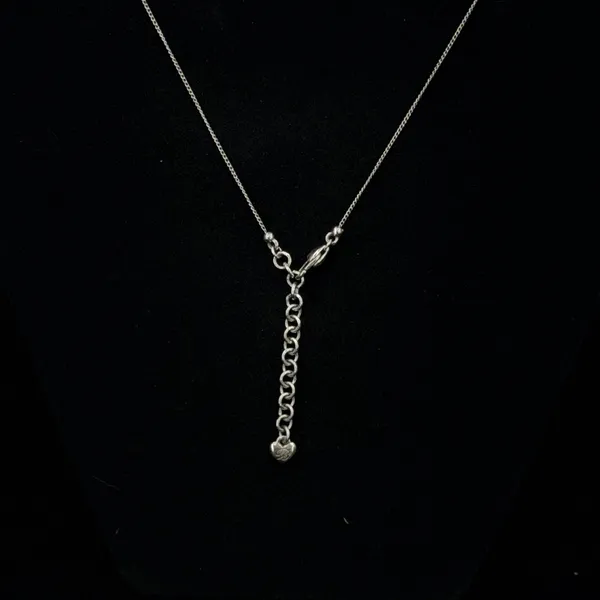 Brighton Necklace 16-18in Silver Scrollwork Pendant Heart Charm Adjustable Chain - Image 5