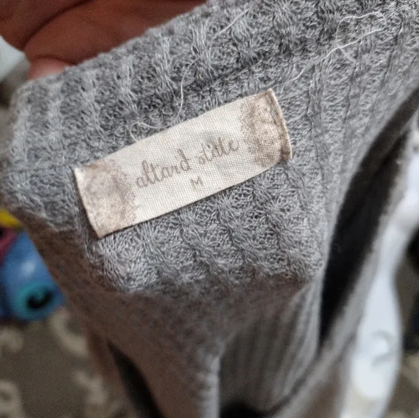 Altar’d State gray Waffle Knit Sweater - Image 4