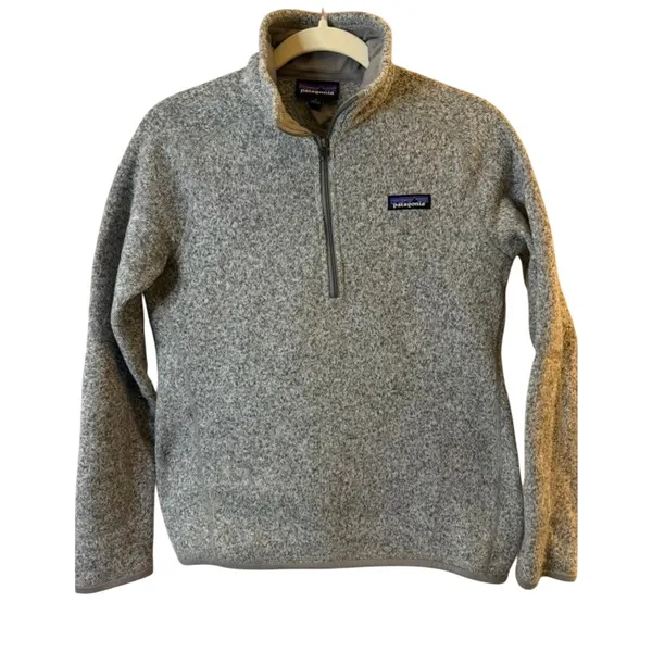 Patagonia Women's Better Sweater® 1/4-Zip Fleece in Color Birch White sz. S - Image 3