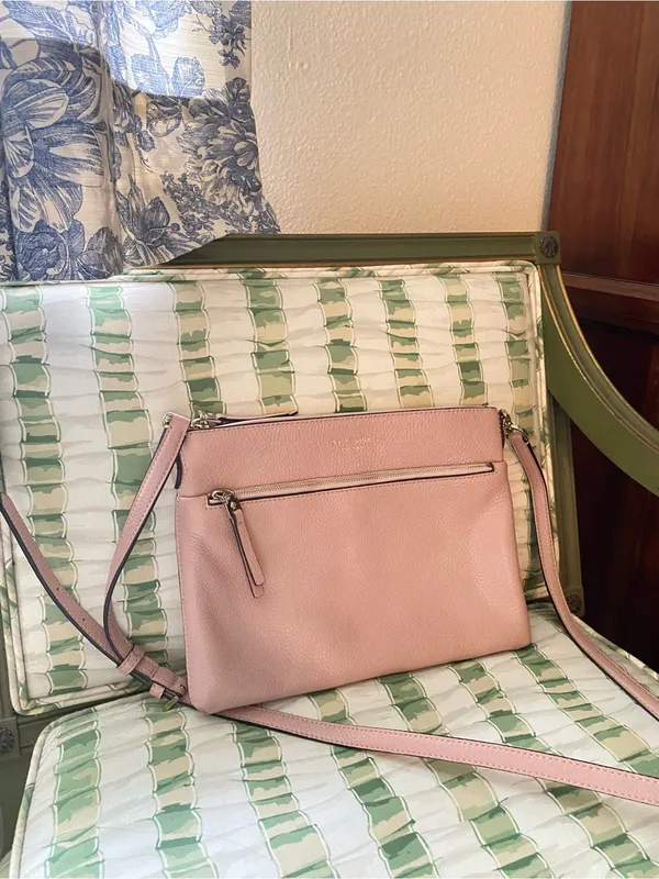 Kate Spade light pink leather crossbody purse - Image 7