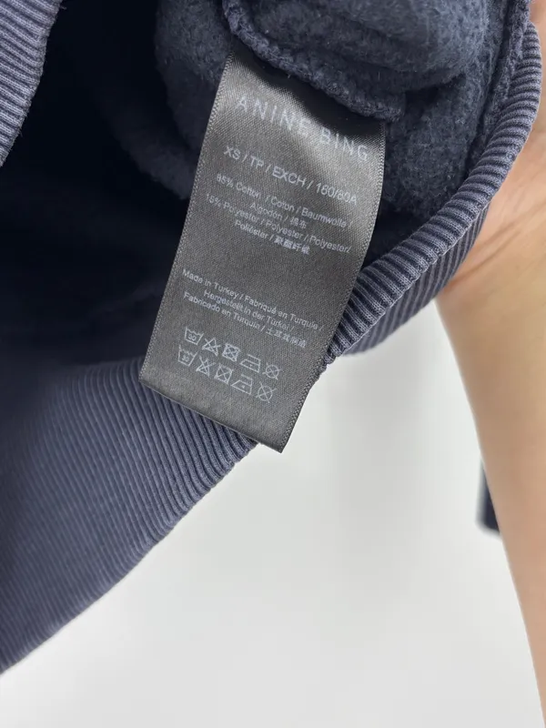 Anine Bing Bradie Bing Sweatshirt in Navy - Image 8