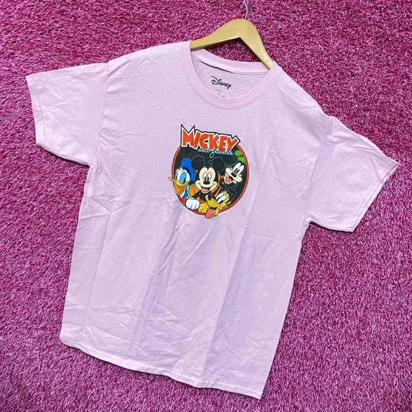 Mickey and Friends Donald Duck Pluto Goofy Disney Tee L - Image 3