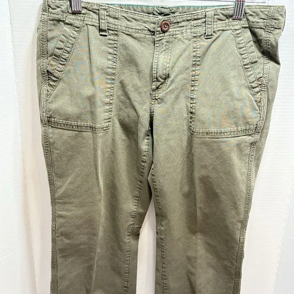 THE NORTH FACE Sz 10 Lightweight Cotton Canvas Outdoor Work Utility Hiking Pants - Image 2