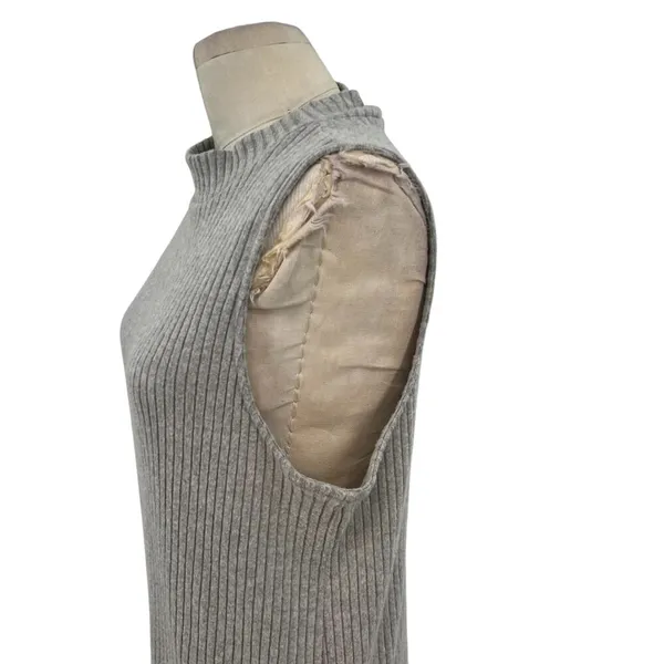Anthropologie‎ Ro & De Rib Tunic Tank Top Sleeveless Turtleneck Gray Size Small - Image 8