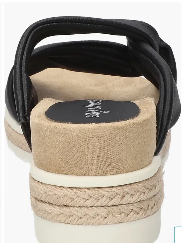 Easy Street Women’s Ja Knotted Slide Sandals black size 9 NEW - Image 4