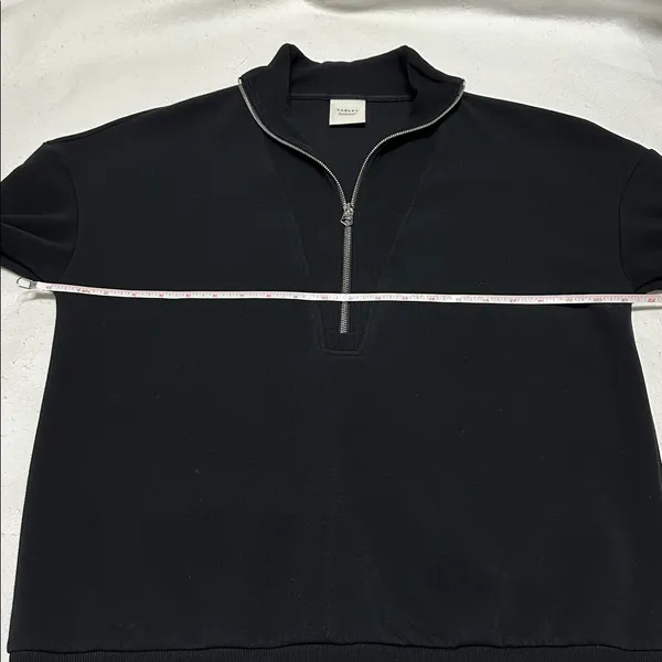 Varley Double Soft Black Masie Longline Sweat Shirt size S - Image 10