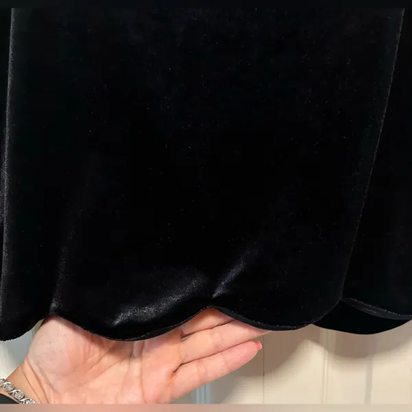 Altar’d State Black Crushed Velvet Skirt size Medium - Image 3