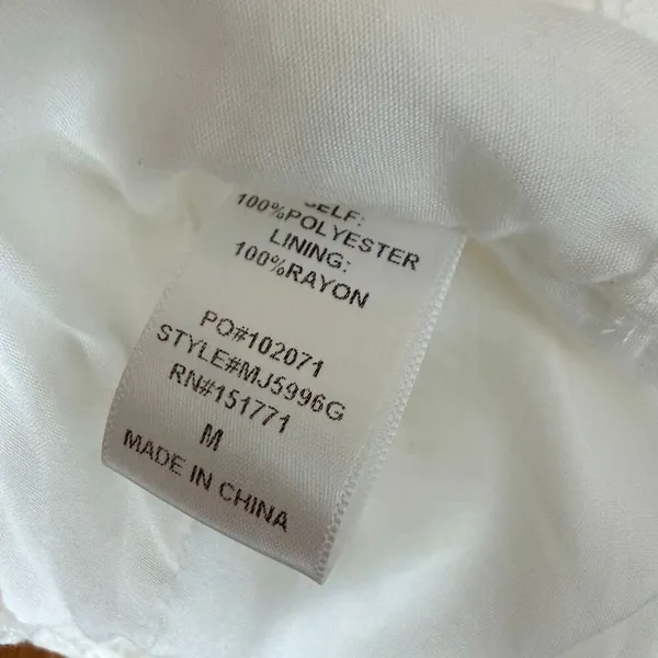 92 West Boutique Brand White Blazer Size Medium - Image 4