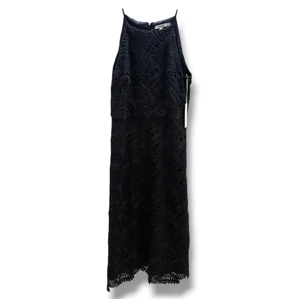Chico's‎ Navy Blue Palm Leaf Lace Halter Midi Dress NWT Size 0.5 US 6 - Image 6