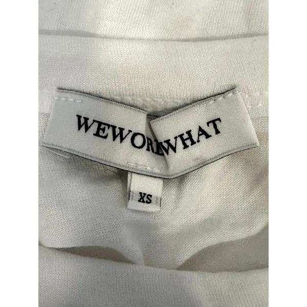 WeWoreWhat White Crew Neck T Shirt Short Sleeve XS NWOT Classic Minimalist Chic - Image 9