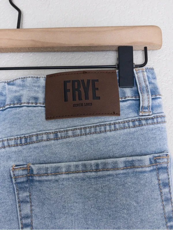 FRYE Light Wash High Rise Straight Leg Jeans 10 Blue 30 - Image 8