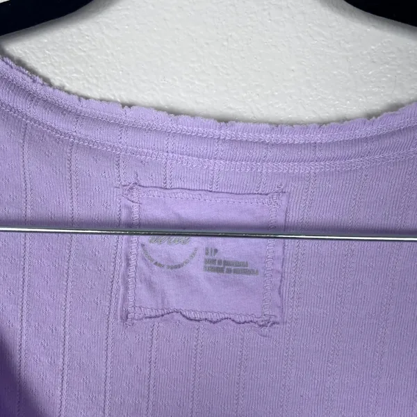 Aerie Women's Scoop Neck Short Sleeve Tee Purple Sz S - Image 2