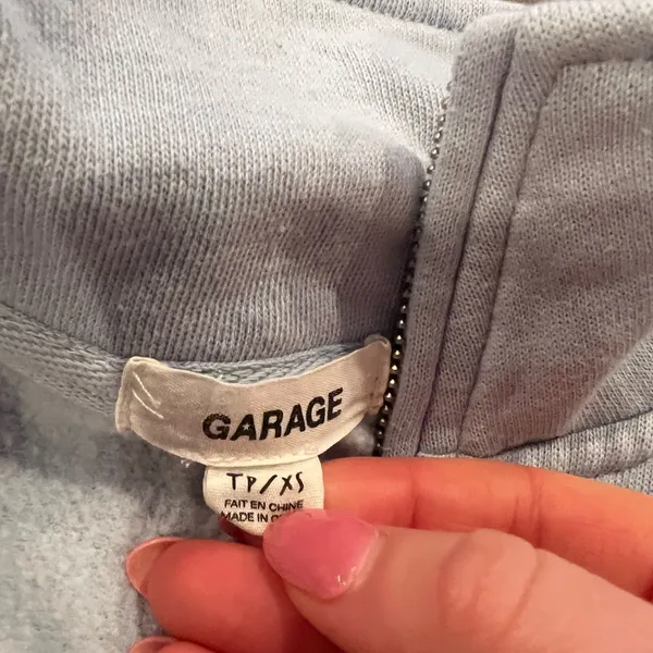 Garage Light Gray Quarter-Zip Pullover - Image 3