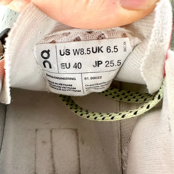 On Running Womens Cloudmonster Running Sneakers Size 8.5 Glacier Grey Meadow - Image 9