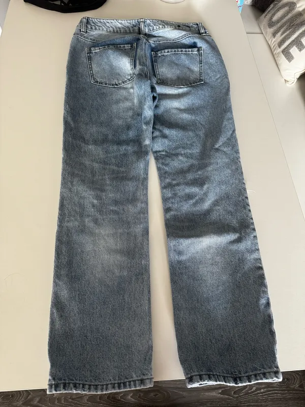 CAbi 100% BF Jeans Women’s 2 Distressed Straight Leg - Image 2