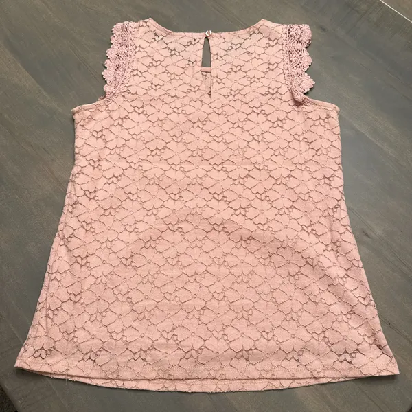 pink lace tank top - Image 2