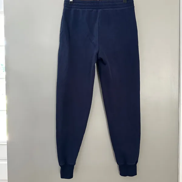Navy blue gap logo sweat pants men’s small - Image 3