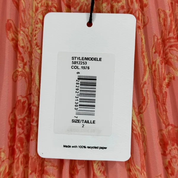 AMUR Women's Floral Pleated Maxi Dress, Sleeveless Cutout Dress - Size‎ 2 - Image 7