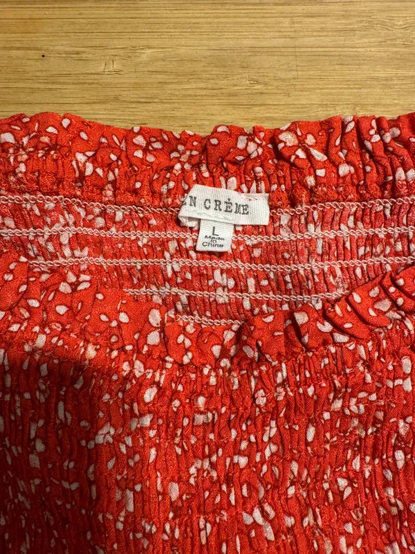 En Crême Crop Top Size Large - Image 2